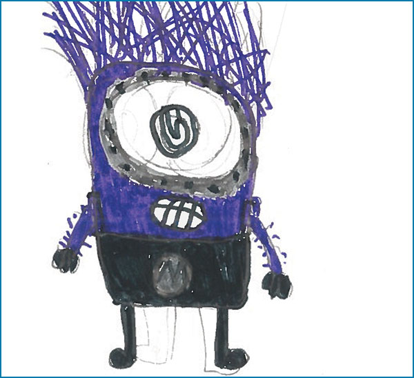 Magical animal drawing.