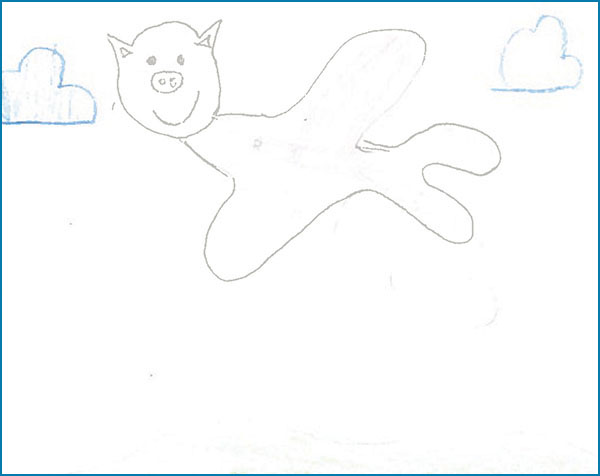 Magical animal drawing.