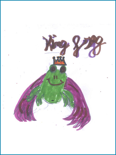 Magical animal drawing.