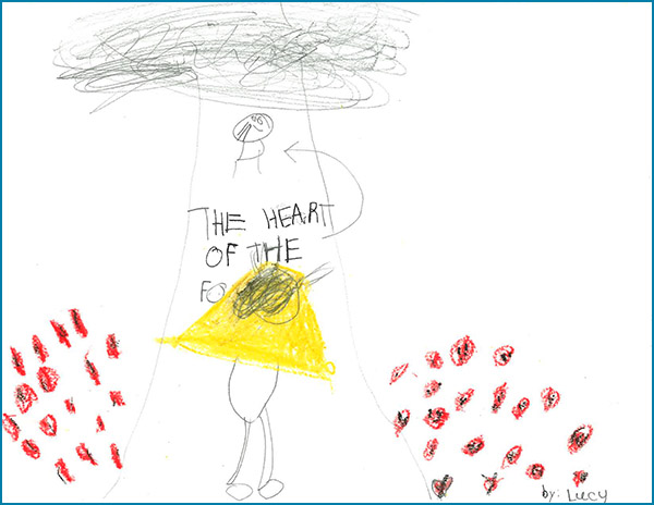 Magical animal drawing.