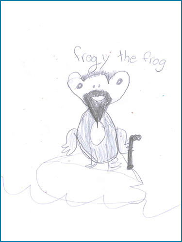 Magical animal drawing.