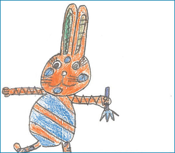 Magical animal drawing.