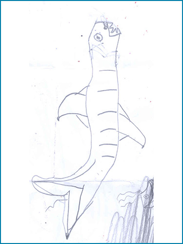 Magical animal drawing.