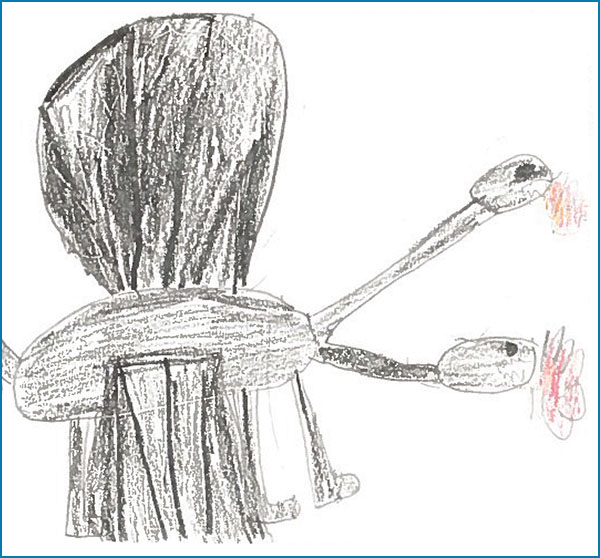 Magical animal drawing.